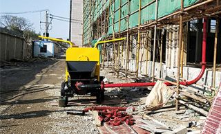 小型混泥土输送泵特色-提高5倍施工效益[鲁科重工]